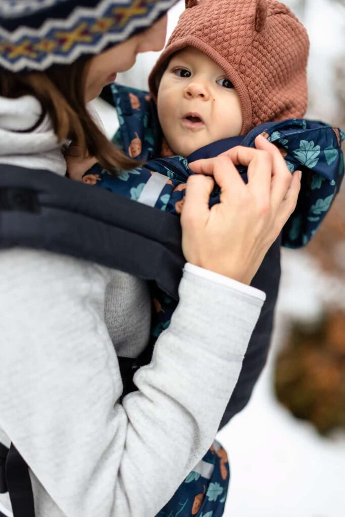 babywearing iarna