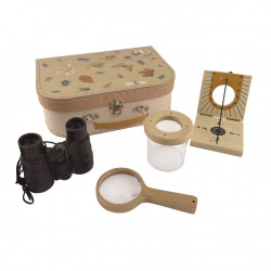 Set de explorator Egmont Toys cu valiză și accesorii din lemn