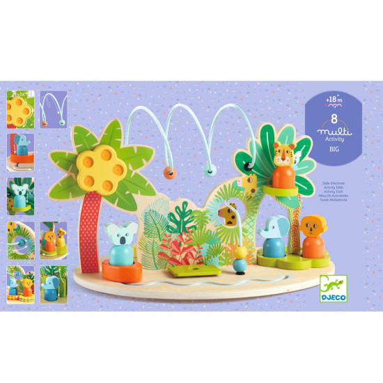 Jucărie multifuncțională pentru bebeluși Djeco 8 Multi Activity Big Jucărie multifuncțională pentru bebeluși Djeco 8 Multi Activity Big