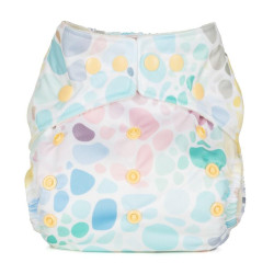 Scutec textil cu buzunar Baba+Boo Pebbles - mărime unică pentru bebeluși, de la naștere la oliță
