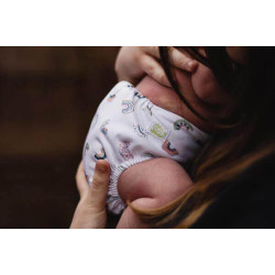 Scutec textil pentru nou-născuți Baba+Boo Rainbows