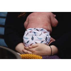 Scutec textil pentru nou-născuți Baba+Boo Feathers Scutec textil pentru nou-născuți Baba+Boo Feathers