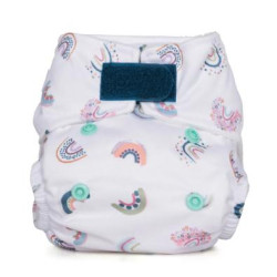 Scutec textil pentru nou-născuți Baba+Boo Rainbows