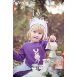 Tricou cu mânecă lungă din bumbac organic imprimat Baba+Boo Little Miss Rabbit Tricou cu mânecă lungă din bumbac organic imprimat Baba+Boo Little Miss Rabbit