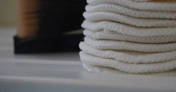 10 Dischete Demachiante Refolosibile Baba Boo Bumbac Organic Saculet Spalare
