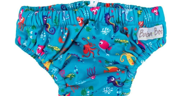 Slip Pentru Bebelusi Scutec Refolosibil Pentru Inot Baba Boo Under The Sea
