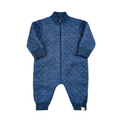 Salopetă overall din lână Merino și Tencel Celavi Wonder Wollies albastră