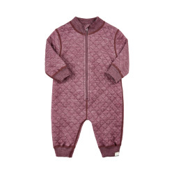 Salopetă overall din lână Merino și Tencel Celavi Wonder Wollies mov