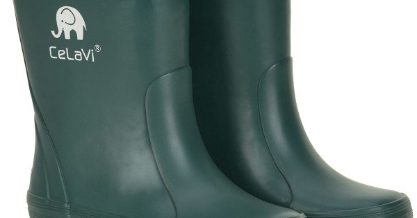 Cizme Celavi Kaki Verde Inchis Din Cauciuc Natural Pentru Copii