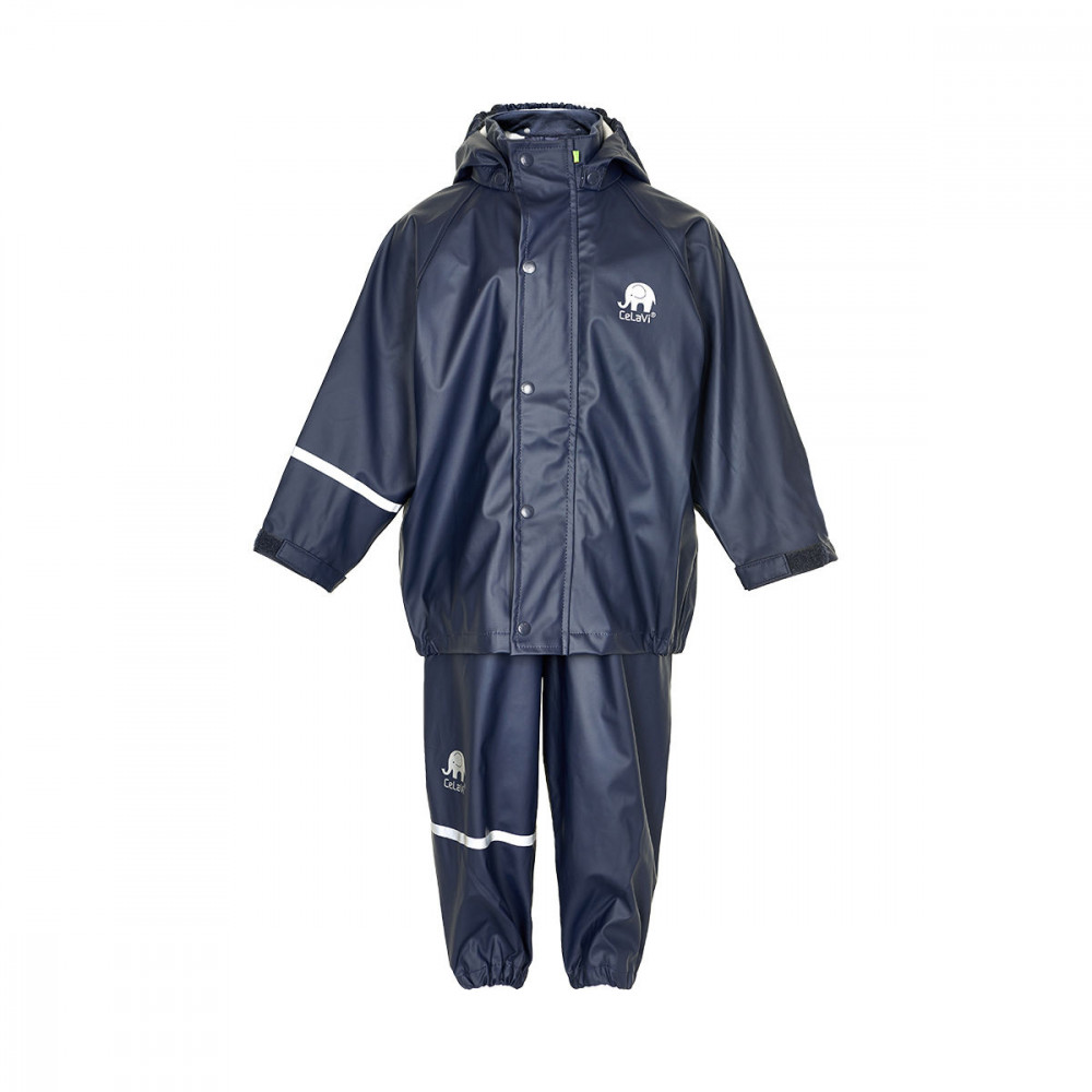 Set de ploaie și vânt CeLaVi jachetă+pantaloni/salopetă impermeabile bleumarin