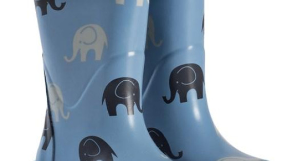 Cizme Celavi Din Cauciuc Natural Pentru Copii Dry Blue With Elephants