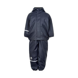 Set de ploaie și vânt CeLaVi jachetă+pantaloni/salopetă impermeabile căptușite bleumarin