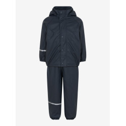 Set de ploaie și vânt CeLaVi ECO jachetă+pantaloni/salopetă impermeabile CĂPTUȘITE cu polar - bleumarin Set de ploaie și vânt CeLaVi ECO jachetă+pantaloni/salopetă impermeabile CĂPTUȘITE cu polar - bleumarin
