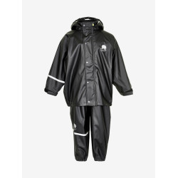 Set de ploaie și vânt CeLaVi jachetă+pantaloni/salopetă impermeabile - Black Set de ploaie și vânt CeLaVi jachetă+pantaloni/salopetă impermeabile - Black