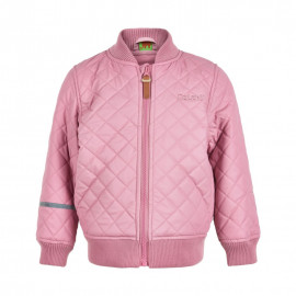 Jachetă căptușită matlasată impermeabilă CeLaVi roz pentru copii