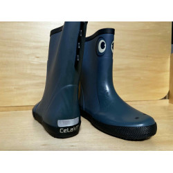 OUTLET Cizme CeLaVi bleu din cauciuc natural pentru copii - Ice Blue Crocodile