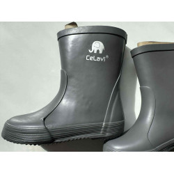 OUTLET Cizme CeLaVi gri din cauciuc natural pentru copii - Grey