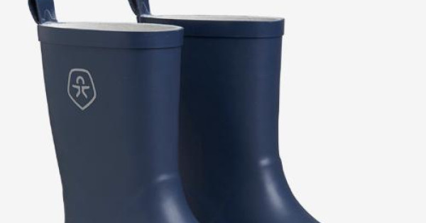 Cizme Color Kids Albastre Cauciuc Natural Copii Dress Blues