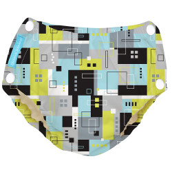 Scutec refolosibil de înot Charlie Banana cu interior de Tencel și capse laterale - model Picasso