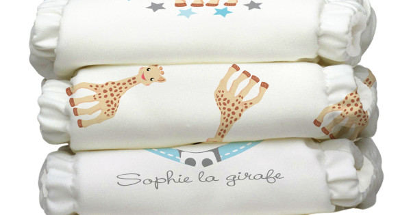 Set 3 Scutece Textile Charlie Banana Classic Sophie La Girafe Marime Unica