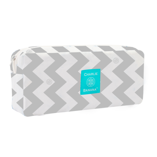 Borsetă impermeabilă Charlie Banana Grey Chevron Borsetă impermeabilă Charlie Banana Grey Chevron