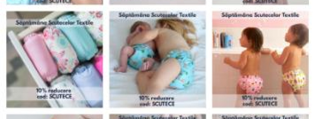 Concurs și reduceri de Săptămâna Scutecelor Textile