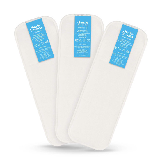 Inserturi (absorbante) Charlie Banana din cânepă pentru scutece refolosibile – 3 bucăți Inserturi (absorbante) Charlie Banana din cânepă pentru scutece refolosibile – 3 bucăți