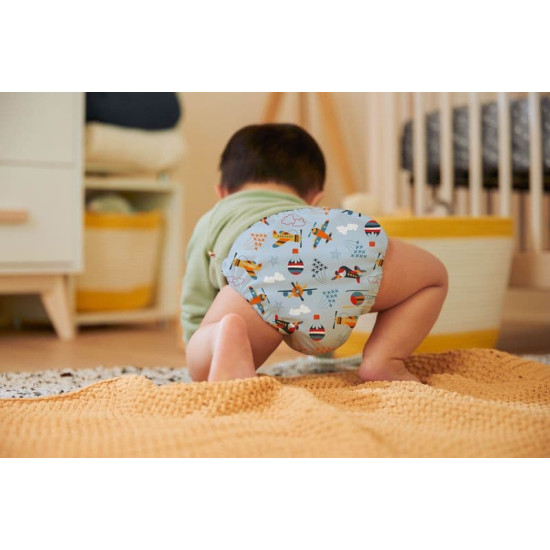 Set de 5 scutece textile Charlie Banana „Marvelous Adventures” mărime unică Set de 5 scutece textile Charlie Banana „Marvelous Adventures” mărime unică