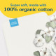 Șervețele refolosibile din bumbac organic Charlie Banana – 10 bucăți