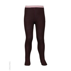 Ciorapi colanți lila din lână Merinos organică Dilling Underwear pentru copii