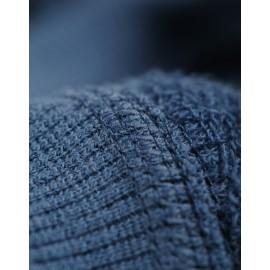 Salopetă overall albastră flaușată din lână Merinos organică Dilling Underwear pentru bebeluși