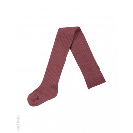 Ciorapi roșii striați din lână Merinos organică Dilling Underwear pentru bebeluși