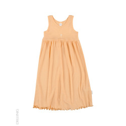 Rochie fără mâneci portocalie din lână Merinos organică și mătase Dilling Underwear pentru copii Rochie fără mâneci portocalie din lână Merinos organică și mătase Dilling Underwear pentru copii