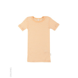 Tricou portocaliu din lână Merinos organică și mătase Dilling Underwear pentru copii Tricou portocaliu din lână Merinos organică și mătase Dilling Underwear pentru copii