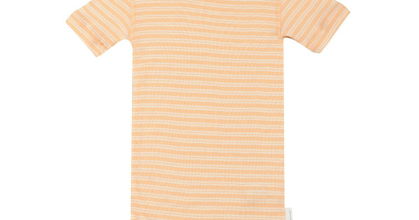 Tricou Portocaliu Din Lana Merinos Organica Matase Dilling Underwear Pentru Copii