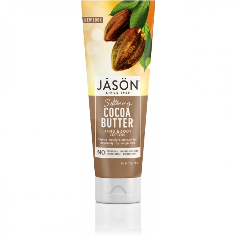 Loțiune BIO  hidratantă cu unt de cacao pentru mâini și pentru corp JASON - 227 grame 