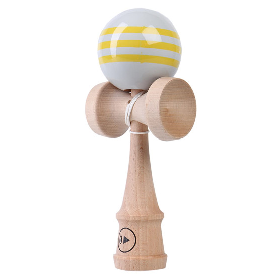 Kendama Play Pro - Grey / Yellow striped Kendama Play Pro - Grey / Yellow striped