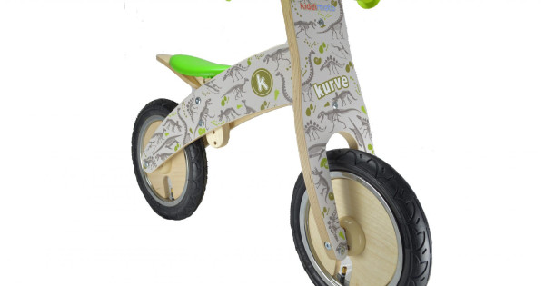 Bicicleta Echilibru Din Lemn Kiddimoto Kurve Fossil Fara Pedale Dinozauri