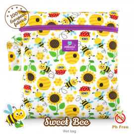 Săculeț pentru depozitarea scutecelor textile (Wet Bag) Milovia Sweet Bee