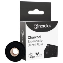 Ață dentară naturală expandabilă Nordics cu cărbune - 30m