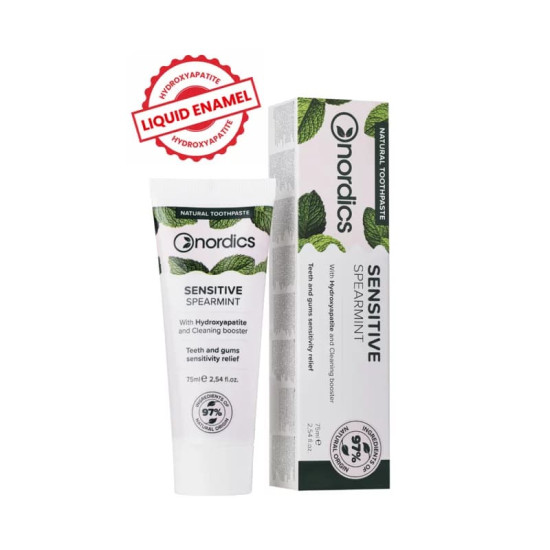 Pastă de dinți Nordics Sensitive cu mentă - 75 ml