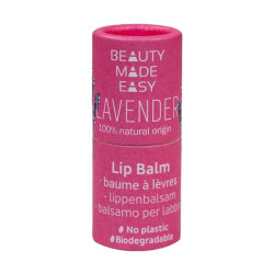 Balsam natural hidratant pentru buze Beauty Made Easy Lavandă - ZERO PLASTIC Balsam natural hidratant pentru buze Beauty Made Easy Lavandă - ZERO PLASTIC