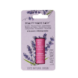 Balsam natural hidratant pentru buze Beauty Made Easy Lavandă - ZERO PLASTIC