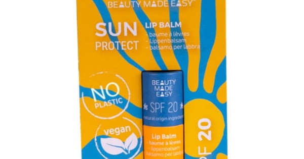 Balsam Natural Hidratant Buze Beauty Made Easy Aloe Vera Spf20 Zero Plastic