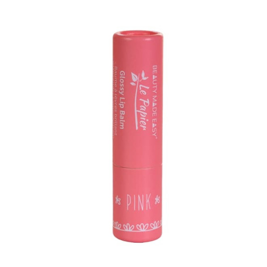 Balsam natural de buze Beauty Made Easy Pink lucios cu colagen - ZERO PLASTIC Balsam natural de buze Beauty Made Easy Pink lucios cu colagen - ZERO PLASTIC