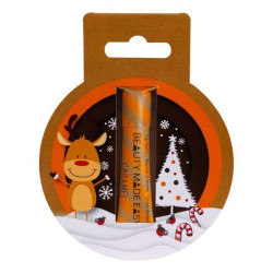 Balsam natural hidratant pentru buze Beauty Made Easy Caramel - ZERO PLASTIC, vegan, ediție limitată de Crăciun