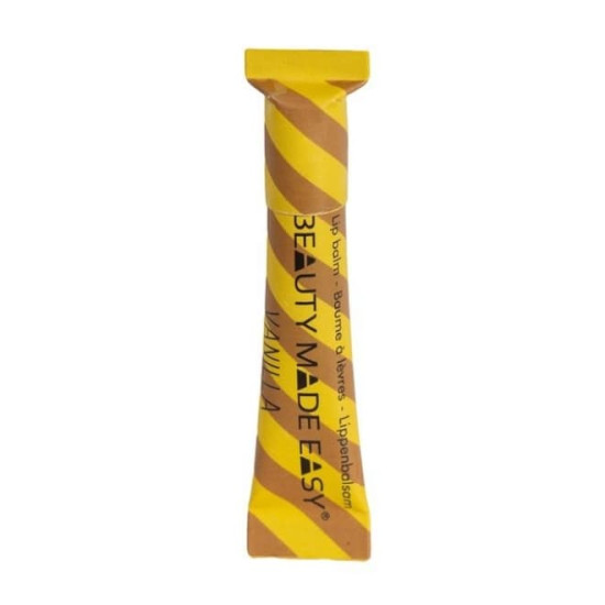 Balsam natural hidratant pentru buze Beauty Made Easy Vanilla - ZERO PLASTIC, vegan, ediție limitată de Crăciun