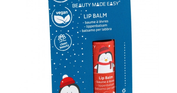 Balsam Natural Hidratant Buze Beauty Made Easy Cherry Zero Plastic Vegan Editie Limitata Craciun