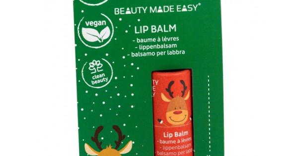 Balsam Natural Hidratant Buze Beauty Made Easy Happy Zero Plastic Vegan Craciun