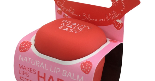 Balsam Natural Buze Beauty Made Easy Capsuni